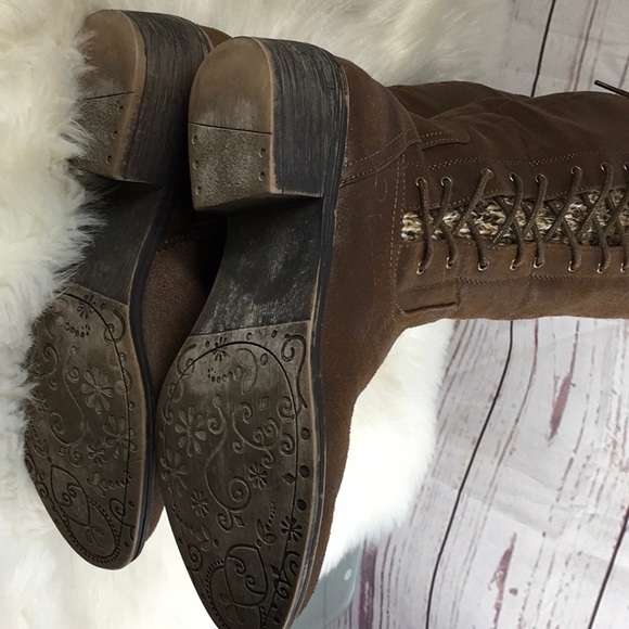 Knee high brown boots sz 8M - Picture 7 of 14